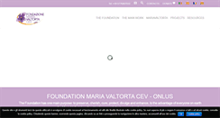 Desktop Screenshot of fondazionemariavaltortacev.org