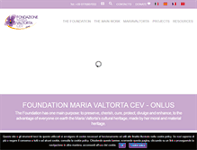 Tablet Screenshot of fondazionemariavaltortacev.org